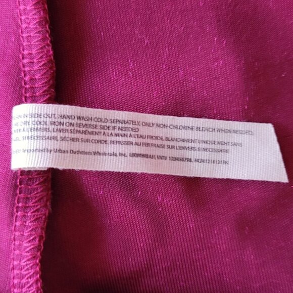 Crushed Velvet Bordeaux Baby Tee XS by Free People - Picture 7 of 8